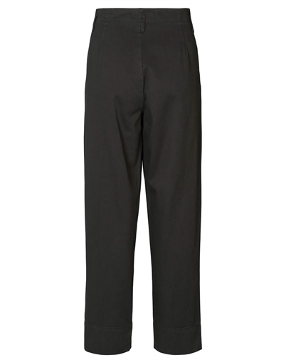 Rabens Saloner - Raina Canvas Light Pleat Bukser - Faded Black